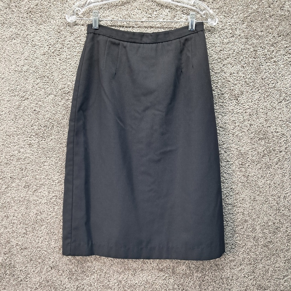 Michele Womens Black Pencil Skirt Size 12 Knee Length Professional Career Office